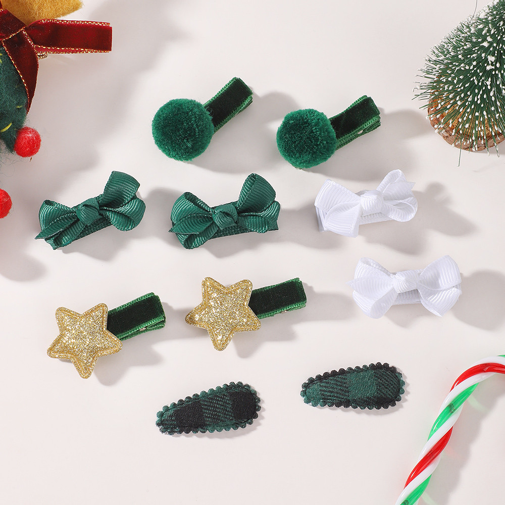 Holiday Kids Hair Pins 10Pcs C - đánh giá và giá Christmas Throw Blanket