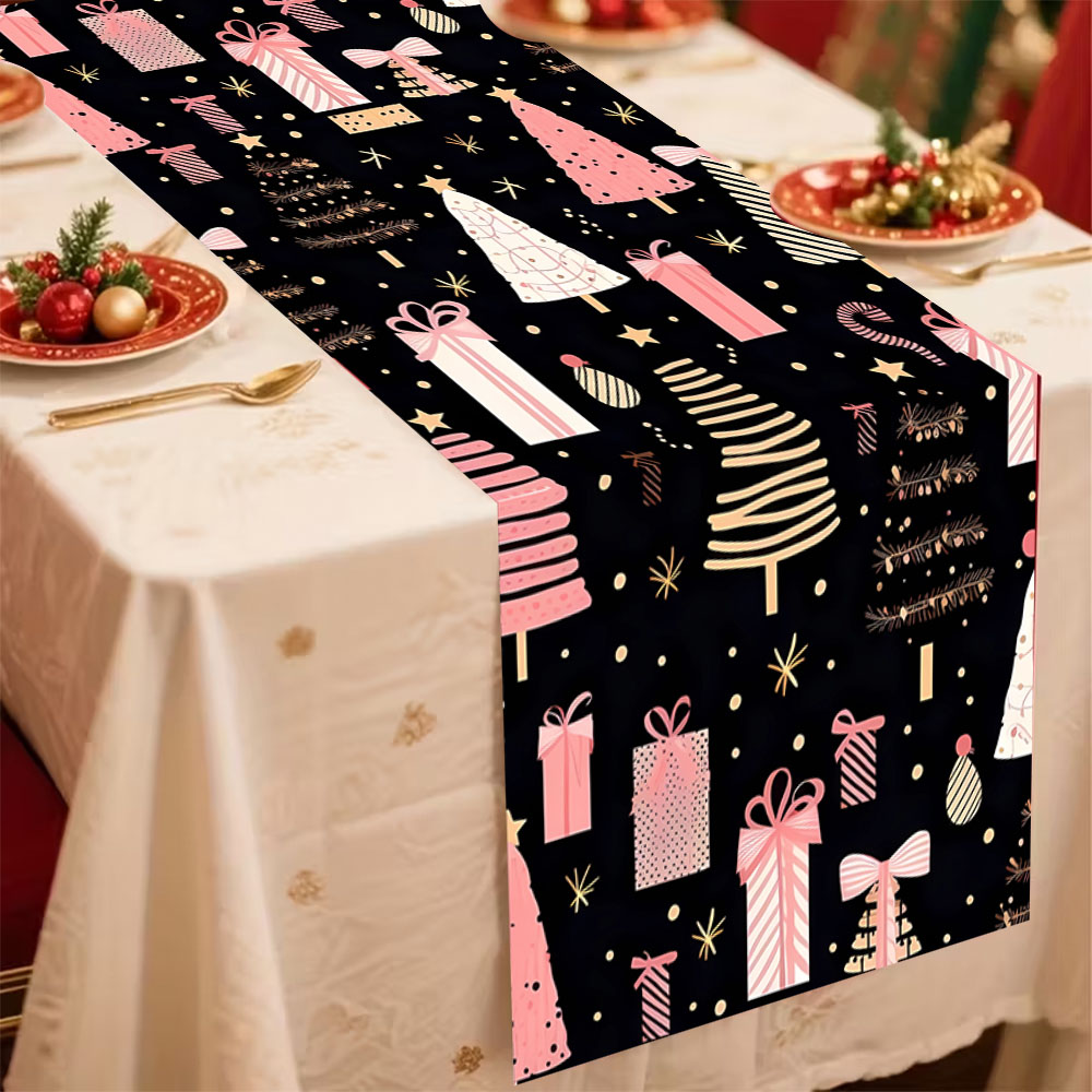 Christmas Table Runner Pink Xm - đánh giá và giá Christmas Table Runner