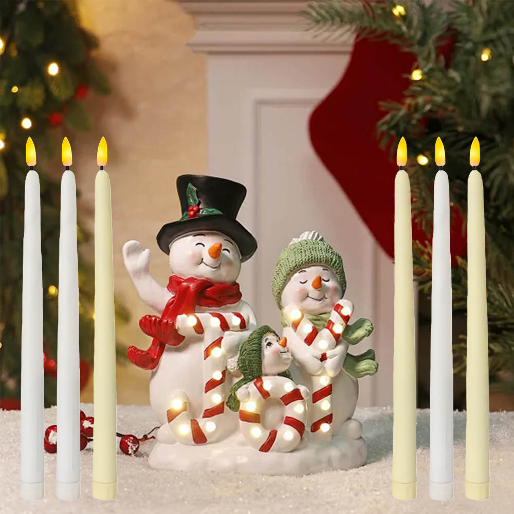 6pcs LED Flameless Taper Candl - đánh giá và giá Holiday Candle Set