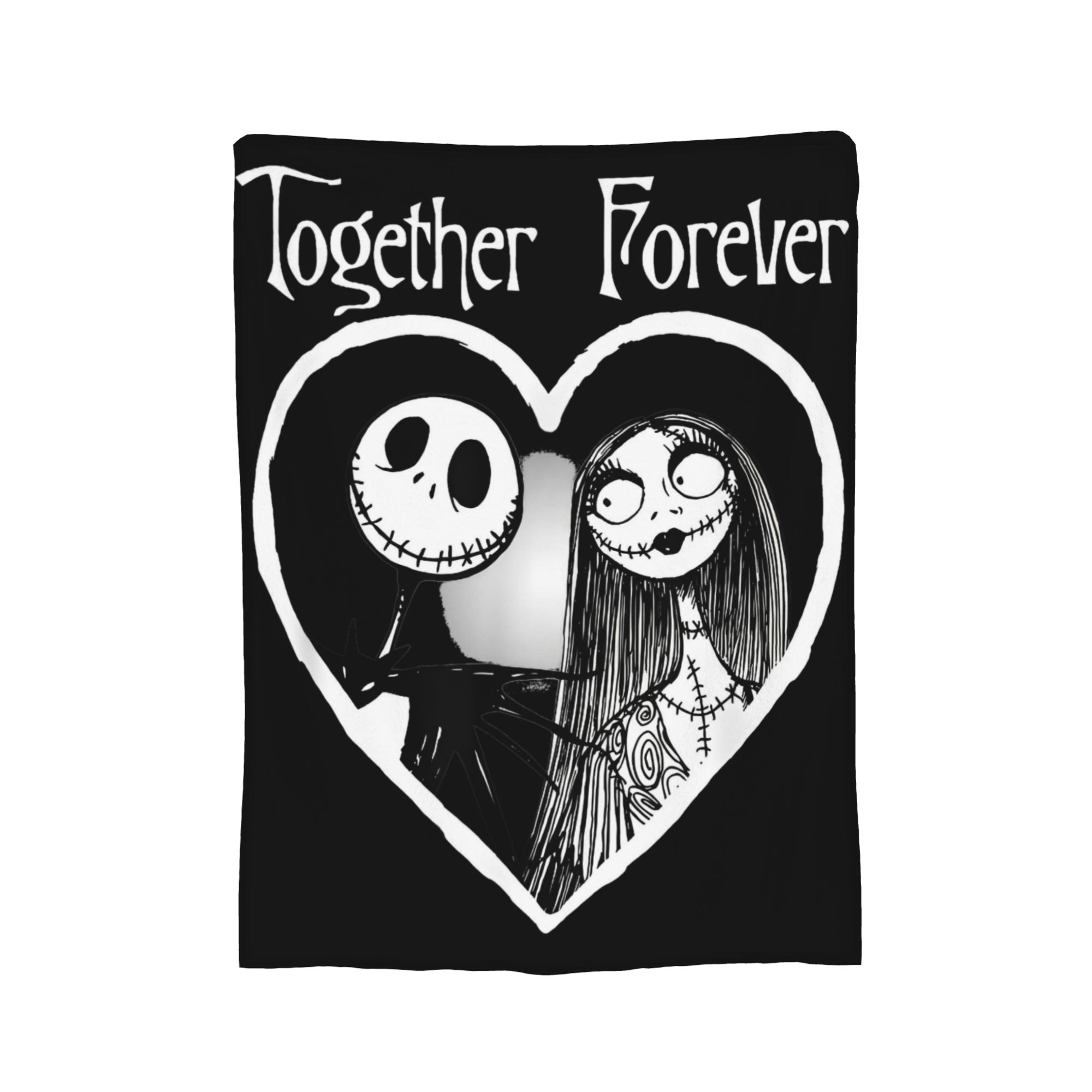 Jack Skellington Together Fore - đánh giá và giá Christmas Throw Blanket