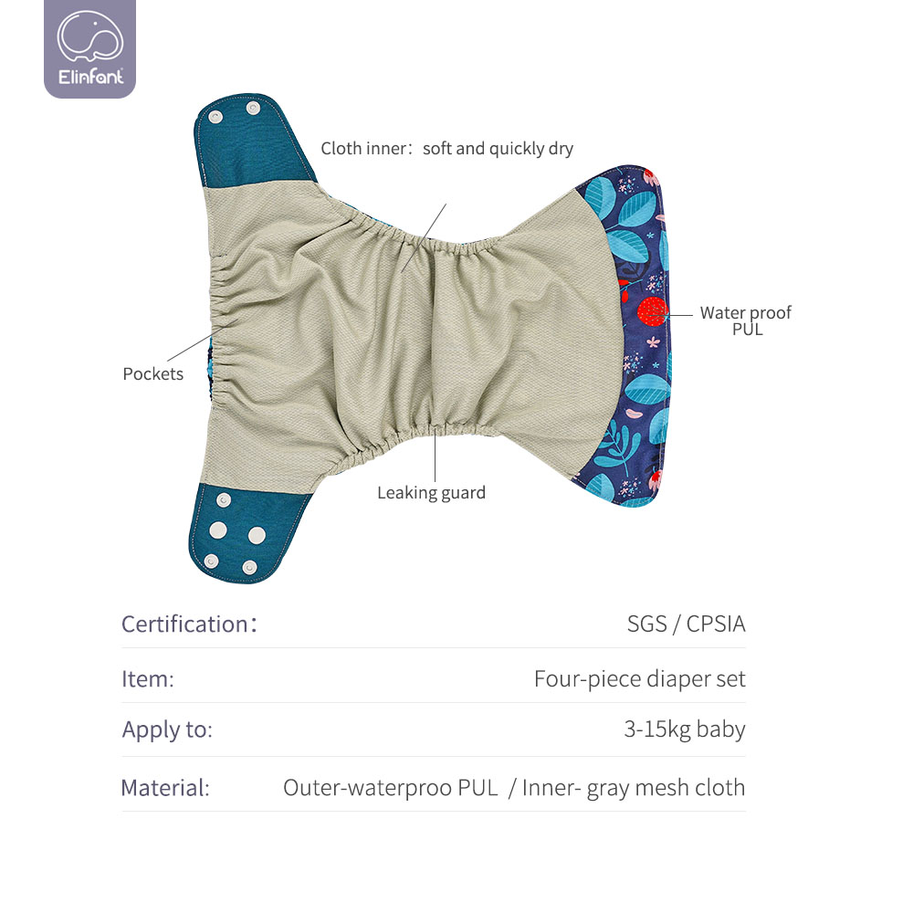 Elinfant Bộ Tã Vải Cho Bé 8 Cá - đánh giá và giá Pampers Diaper Premium Care
