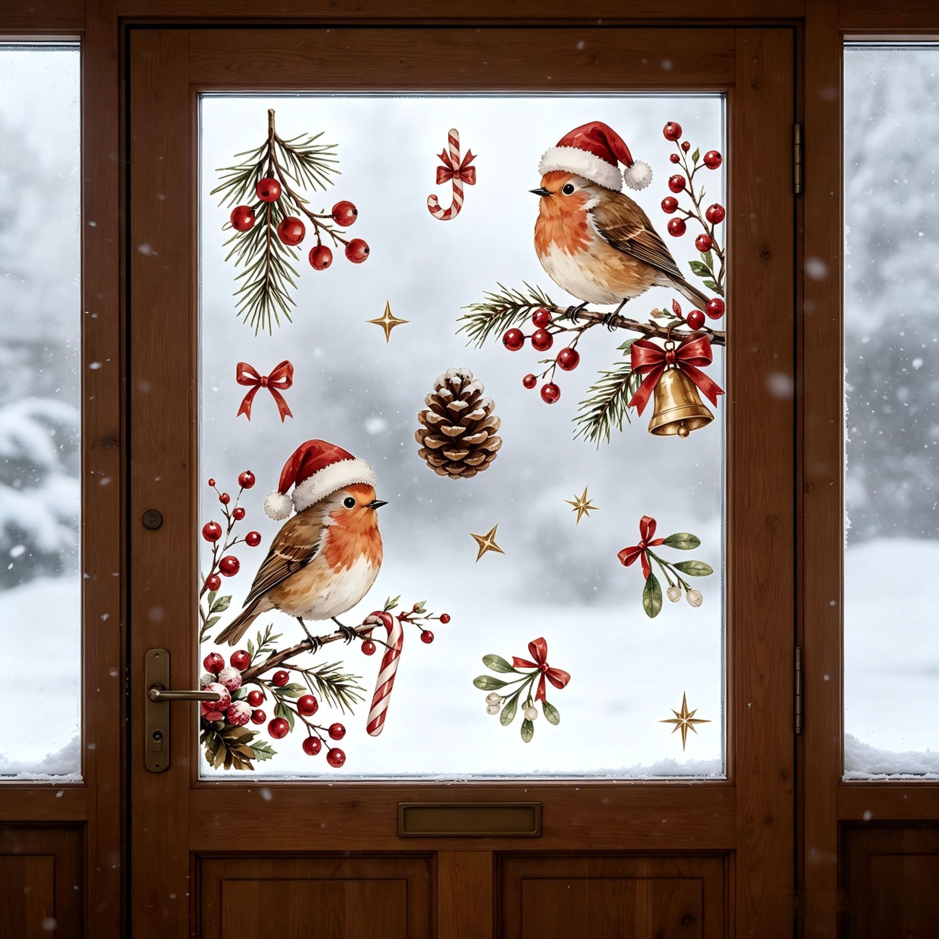 Festive Christmas Window Decal - đánh giá và giá Snowflake Window Decal