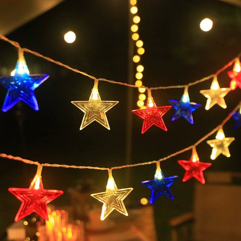 3Color Star LED String Lights  - đánh giá và giá Led Fairy String Lights