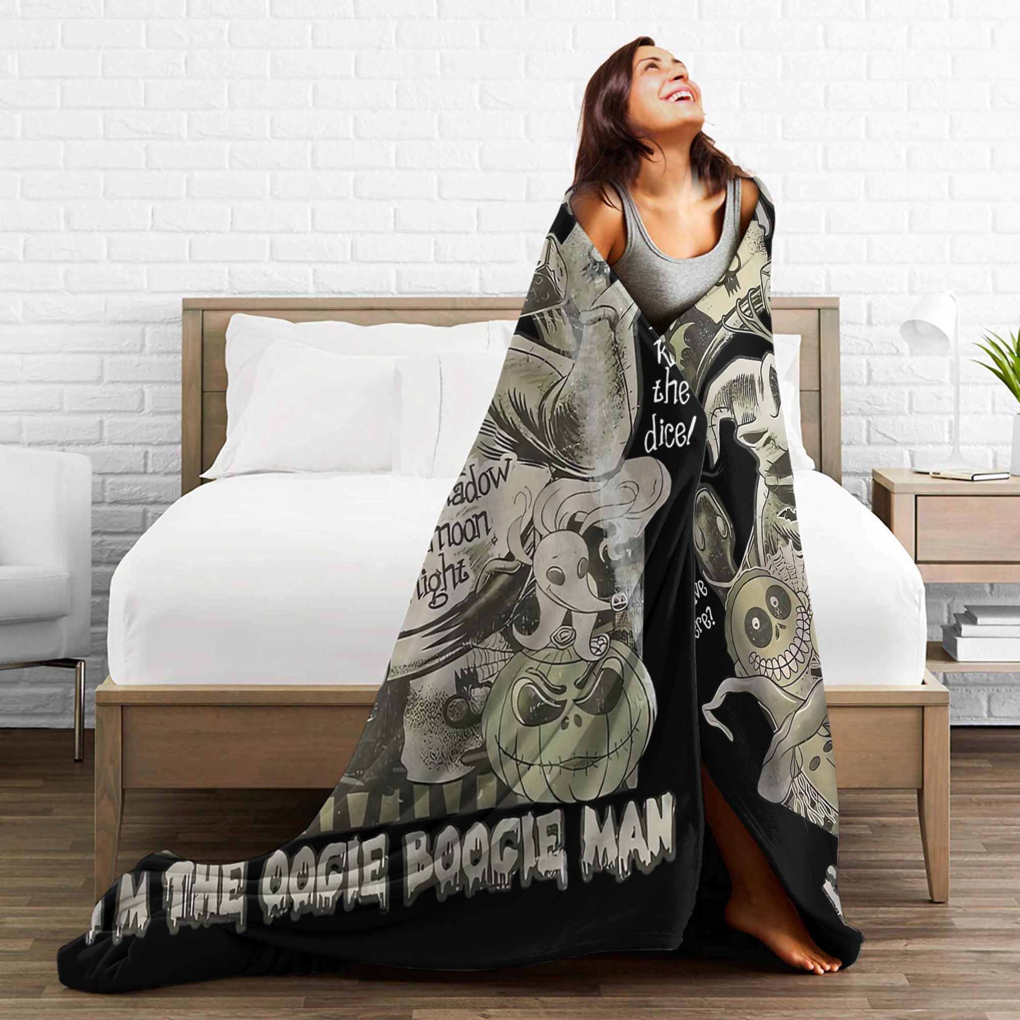 Nightmared Before Christmas Fl - đánh giá và giá Christmas Throw Blanket