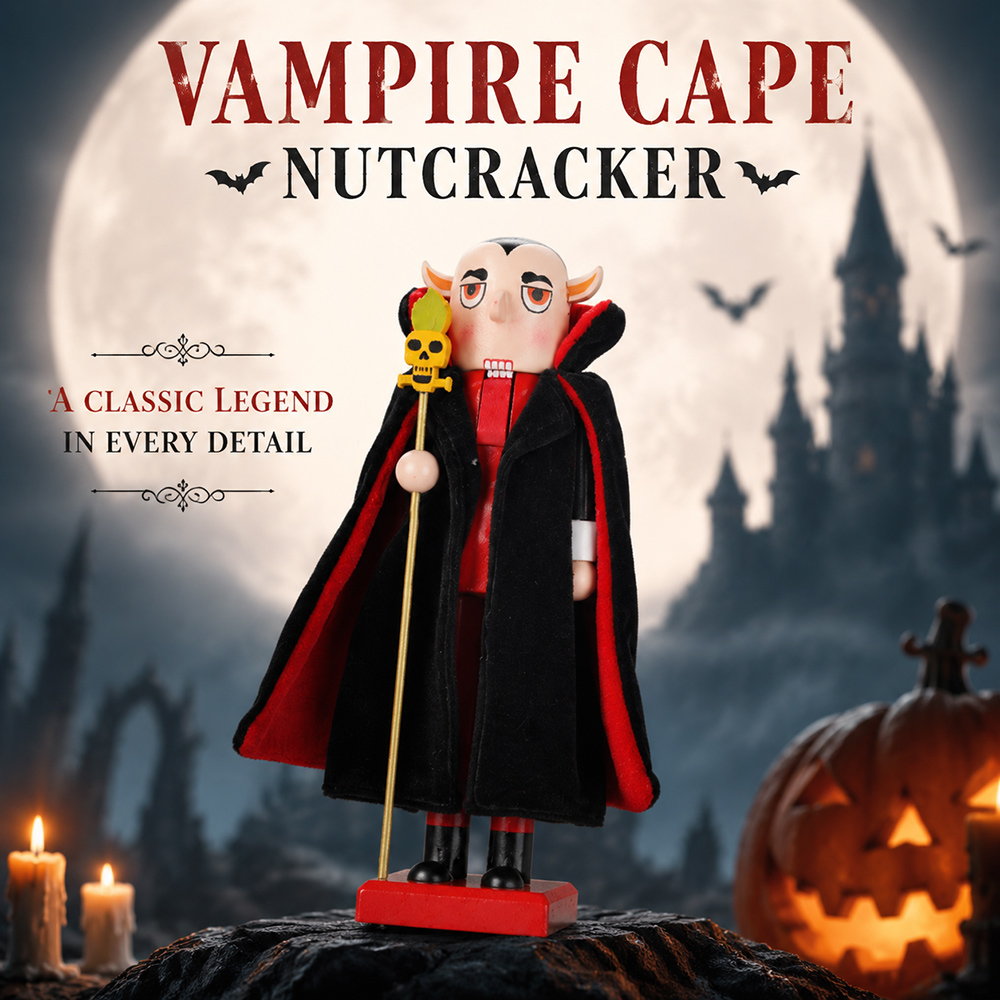 Halloween Solid Wood Nutcracke - đánh giá và giá Nutcracker Figurine