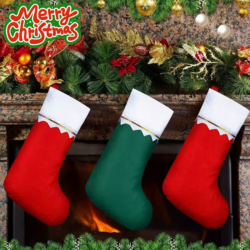 12-24PCS Christmas Stockings H - đánh giá và giá Christmas Stocking Hanging