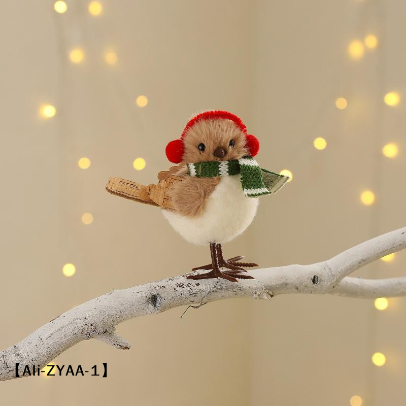 【A】Christmas Plush Bird Orname - đánh giá và giá Santa Hat Plush