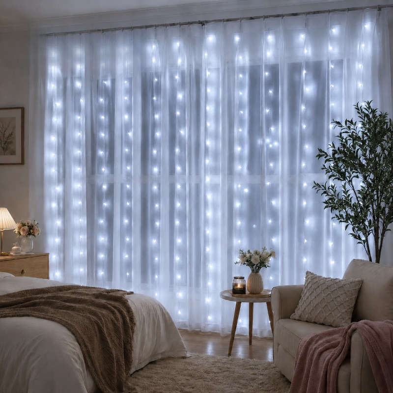 3/4/6m Curtain LED String Ligh - đánh giá và giá Led Fairy String Lights