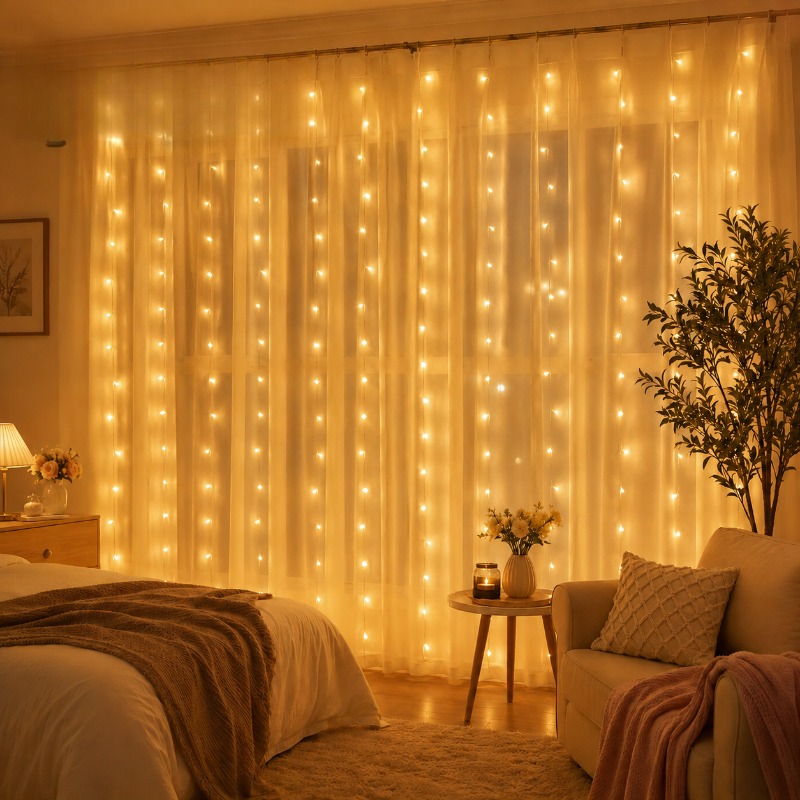 3/4/6m Curtain LED String Ligh - đánh giá và giá Led Fairy String Lights