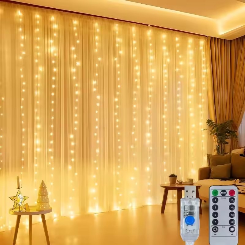 3/4/6m Curtain LED String Ligh - đánh giá và giá Led Fairy String Lights