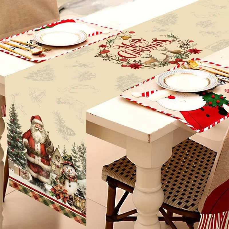 VIKAMA Christmas Table Runner  - đánh giá và giá Christmas Table Runner