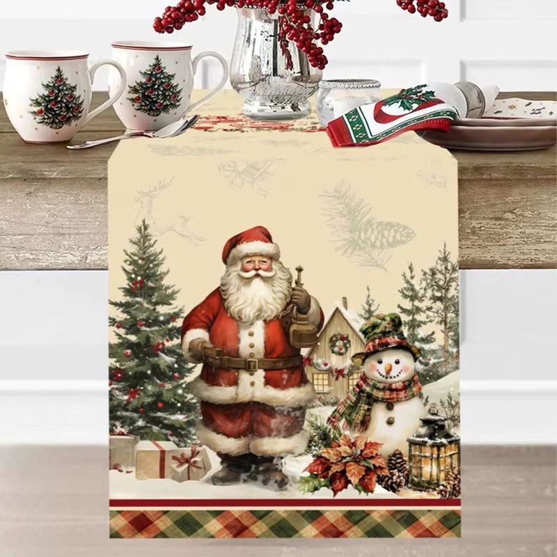 VIKAMA Christmas Table Runner  - đánh giá và giá Christmas Table Runner