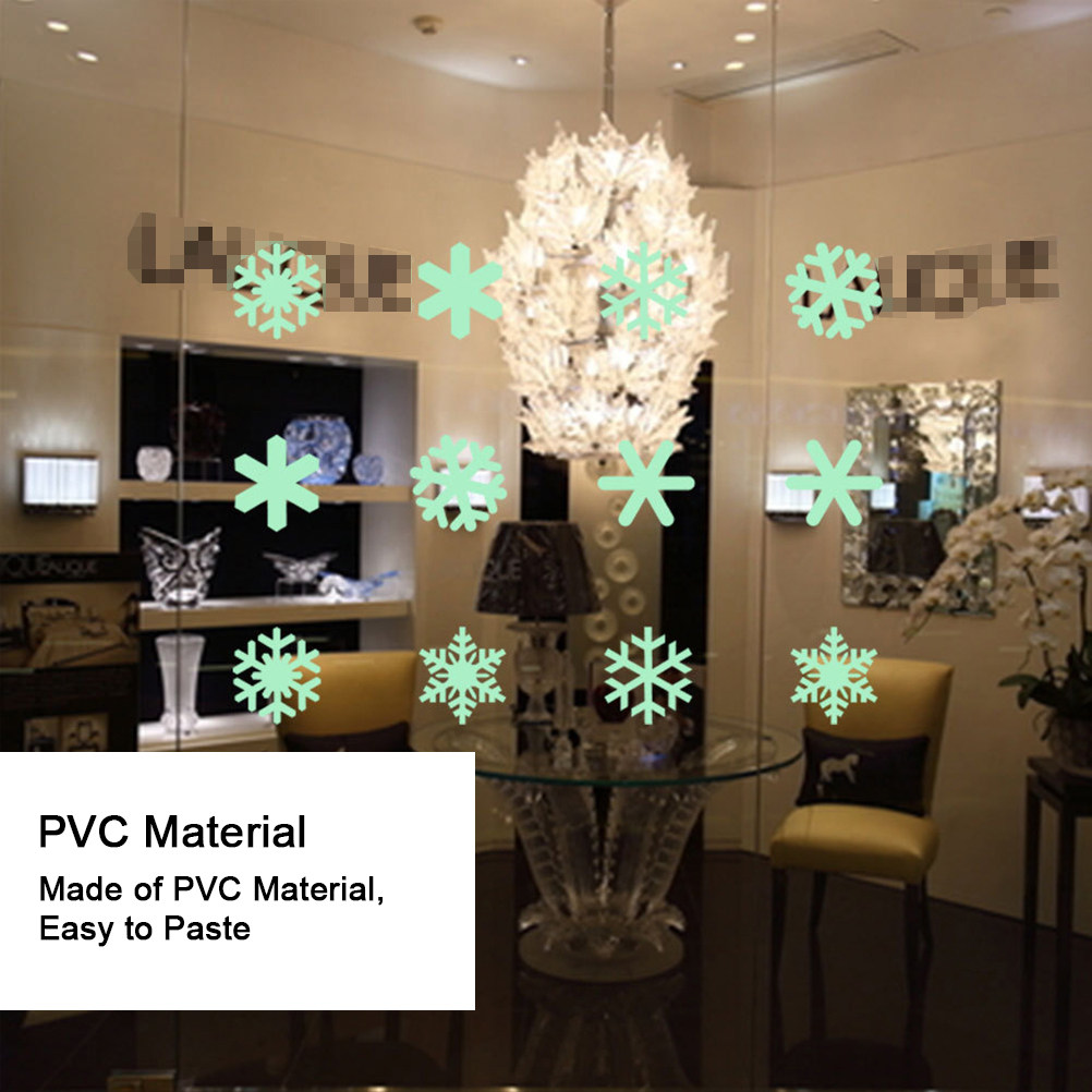 1Set Luminous Snowflake Wall S - đánh giá và giá Snowflake Window Decal