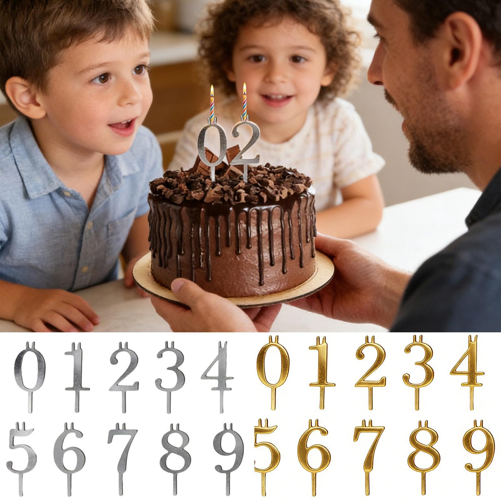 10pcs 0-9 Number Cake Toppers  - đánh giá và giá Holiday Candle Set